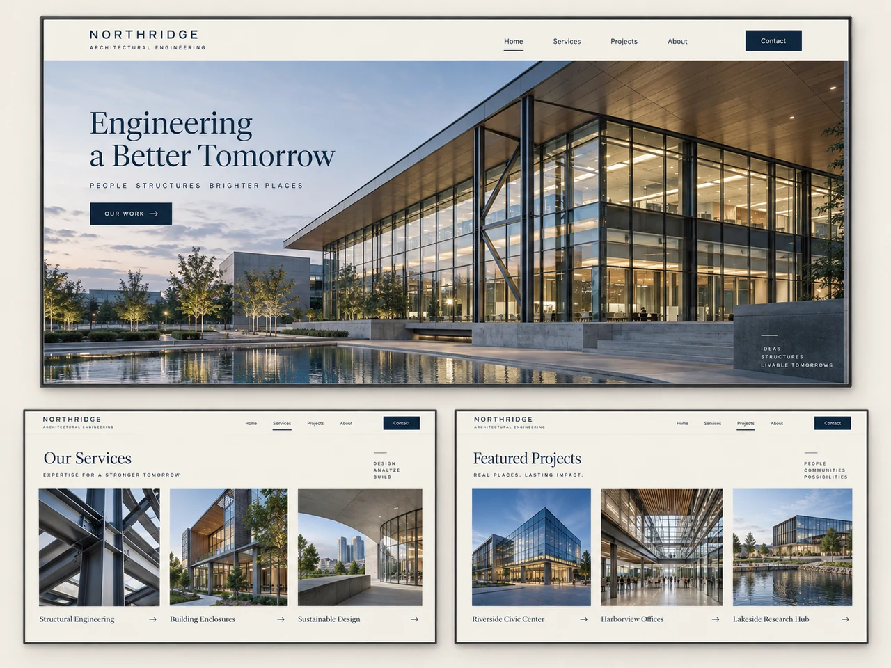 Illustrative website concept: Business websites